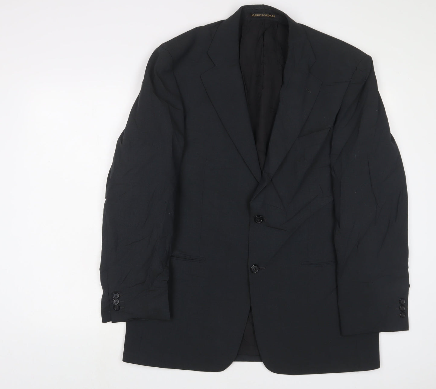 Marks and Spencer Mens Grey Wool Jacket Suit Jacket Size 40 Regular