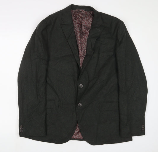 Marks and Spencer Mens Green Wool Jacket Suit Jacket Size 42 Regular
