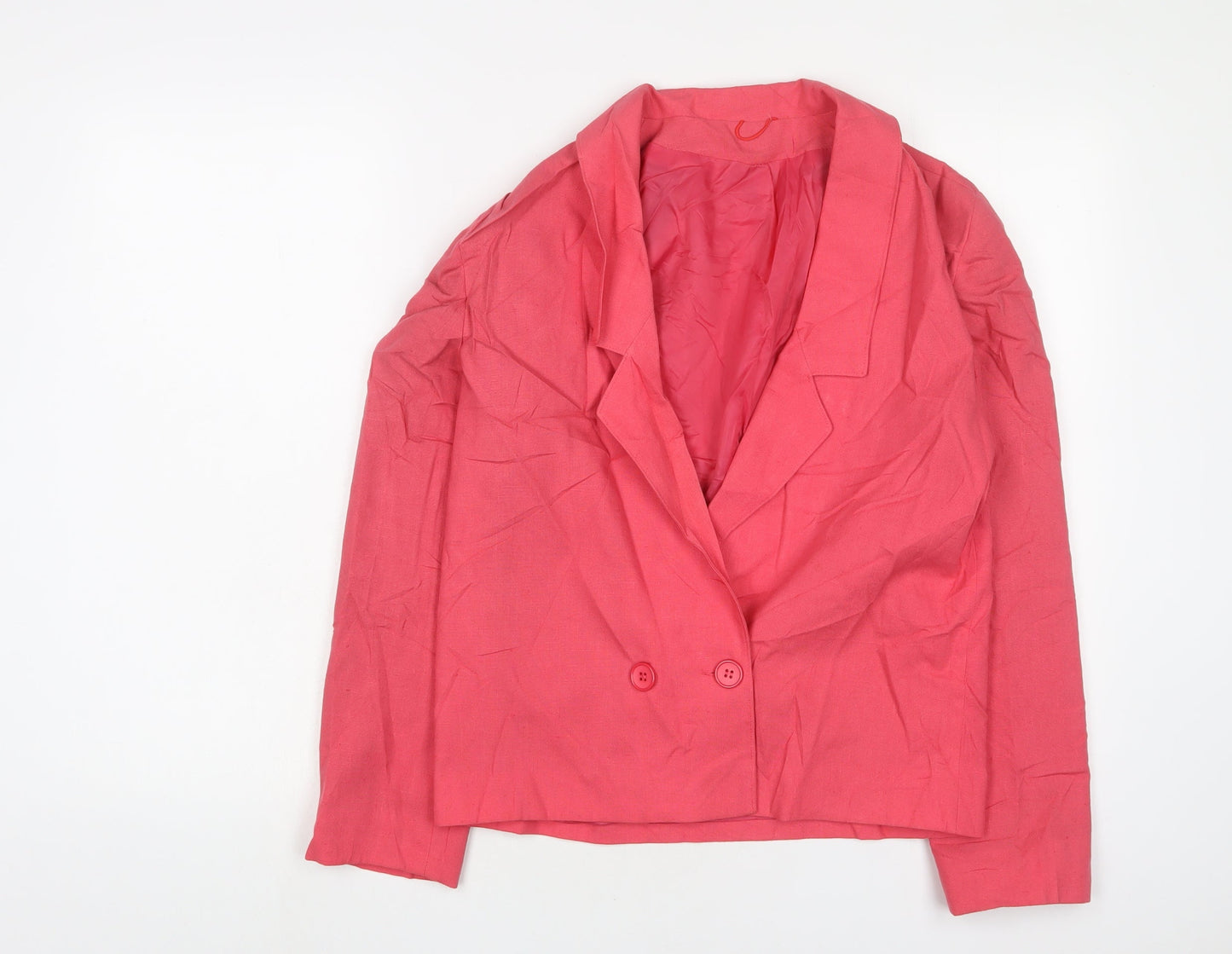 Richards Womens Pink Jacket Blazer Size 10 Button