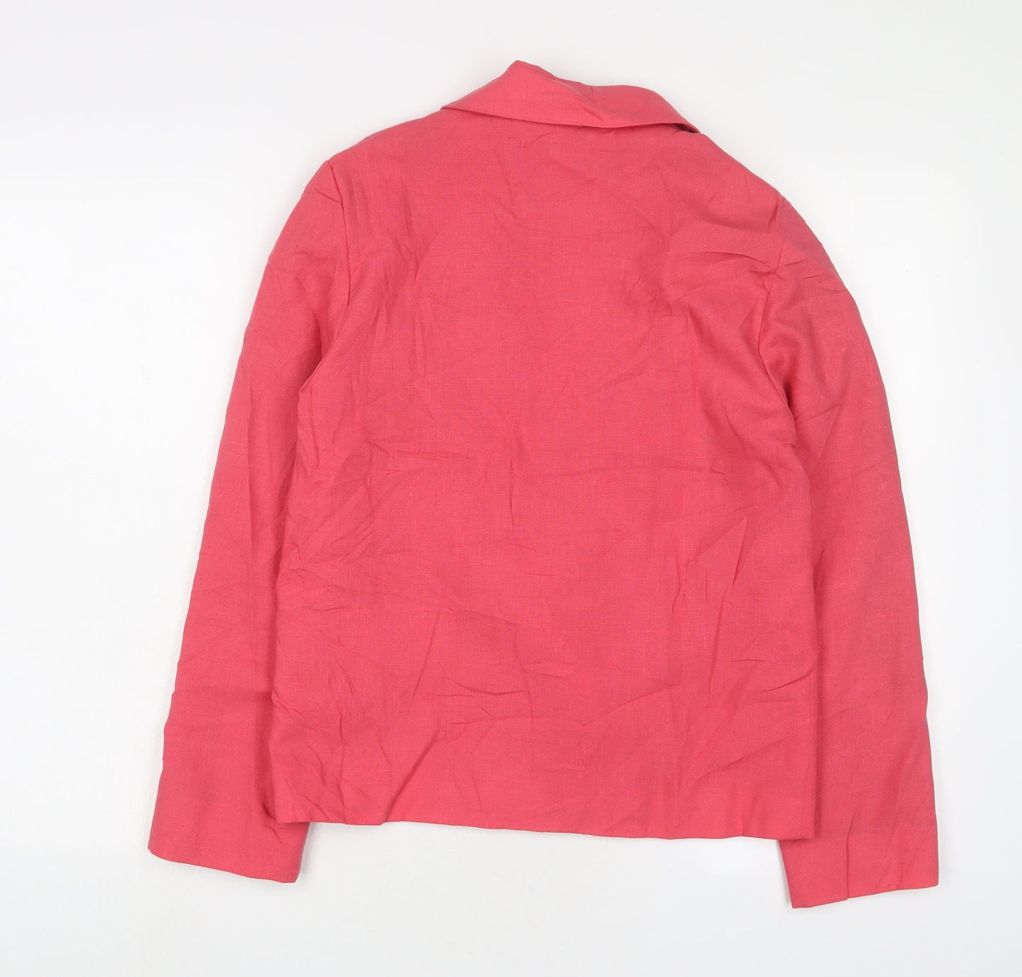 Richards Womens Pink Jacket Blazer Size 10 Button