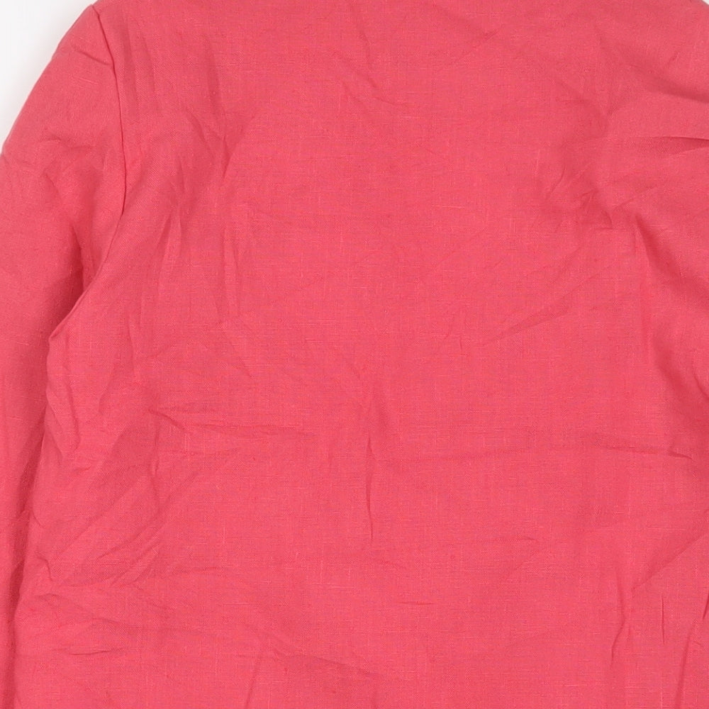 Richards Womens Pink Jacket Blazer Size 10 Button