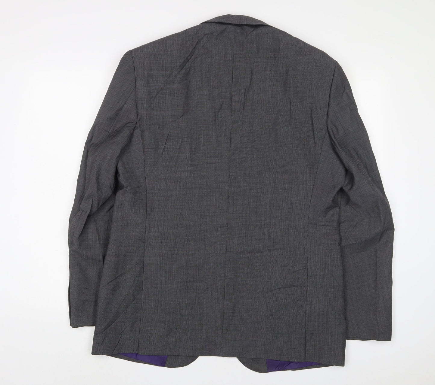 Marks and Spencer Mens Grey Polyester Jacket Suit Jacket Size 44 Regular