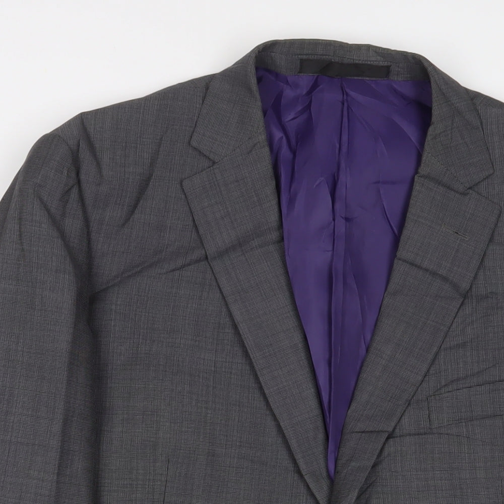 Marks and Spencer Mens Grey Polyester Jacket Suit Jacket Size 44 Regular