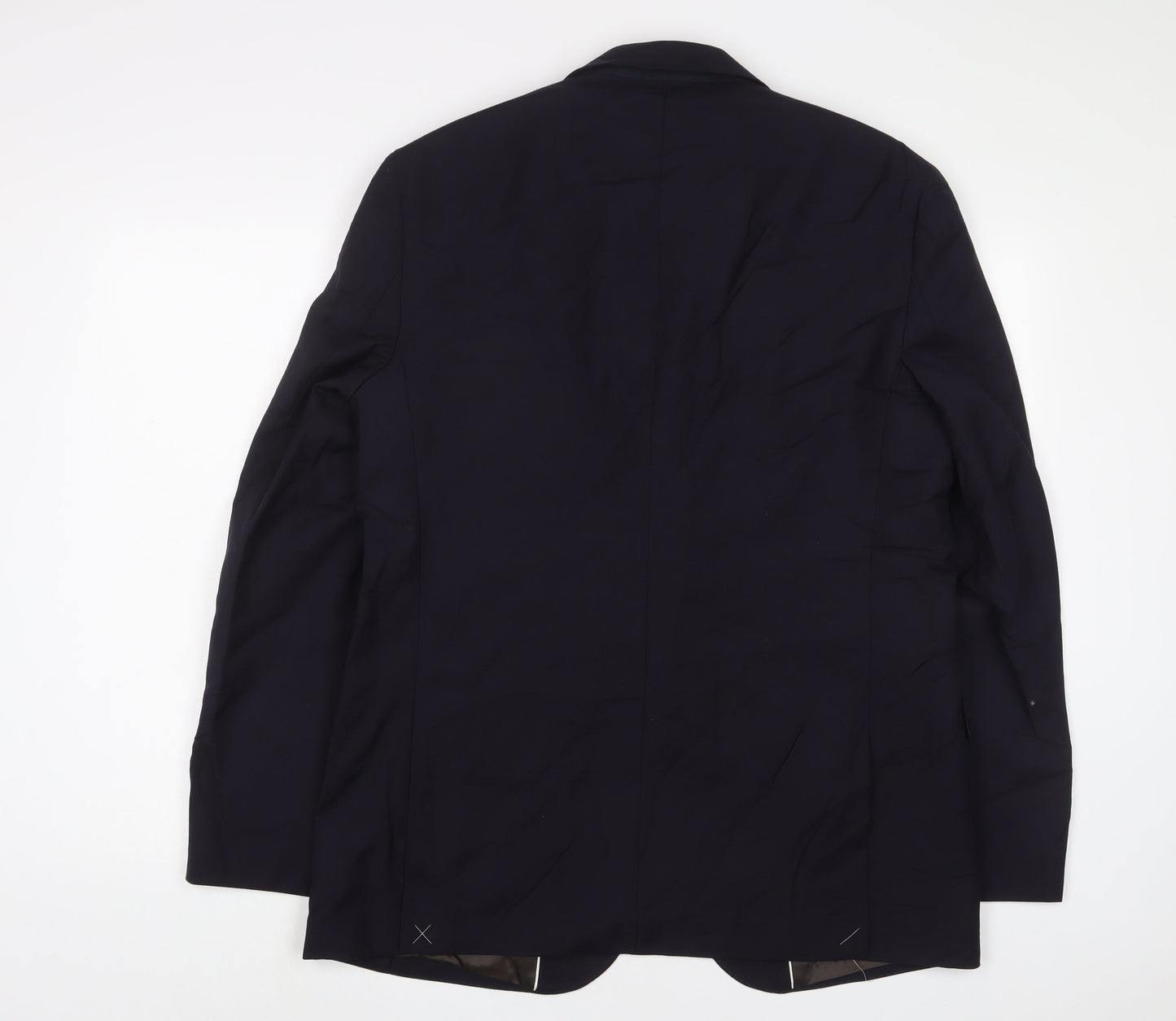 Marks and Spencer Mens Blue Wool Jacket Suit Jacket Size 42 Regular