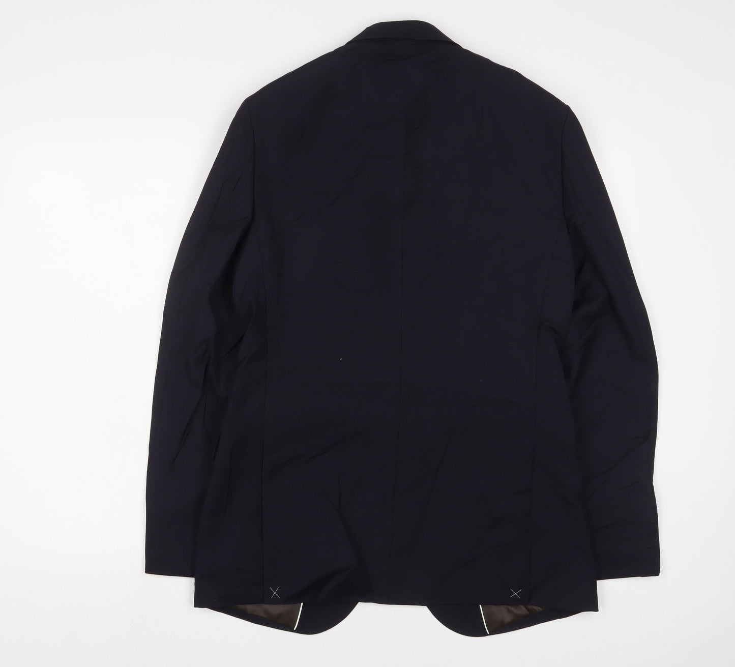 Marks and Spencer Mens Blue Wool Jacket Suit Jacket Size 38 Regular