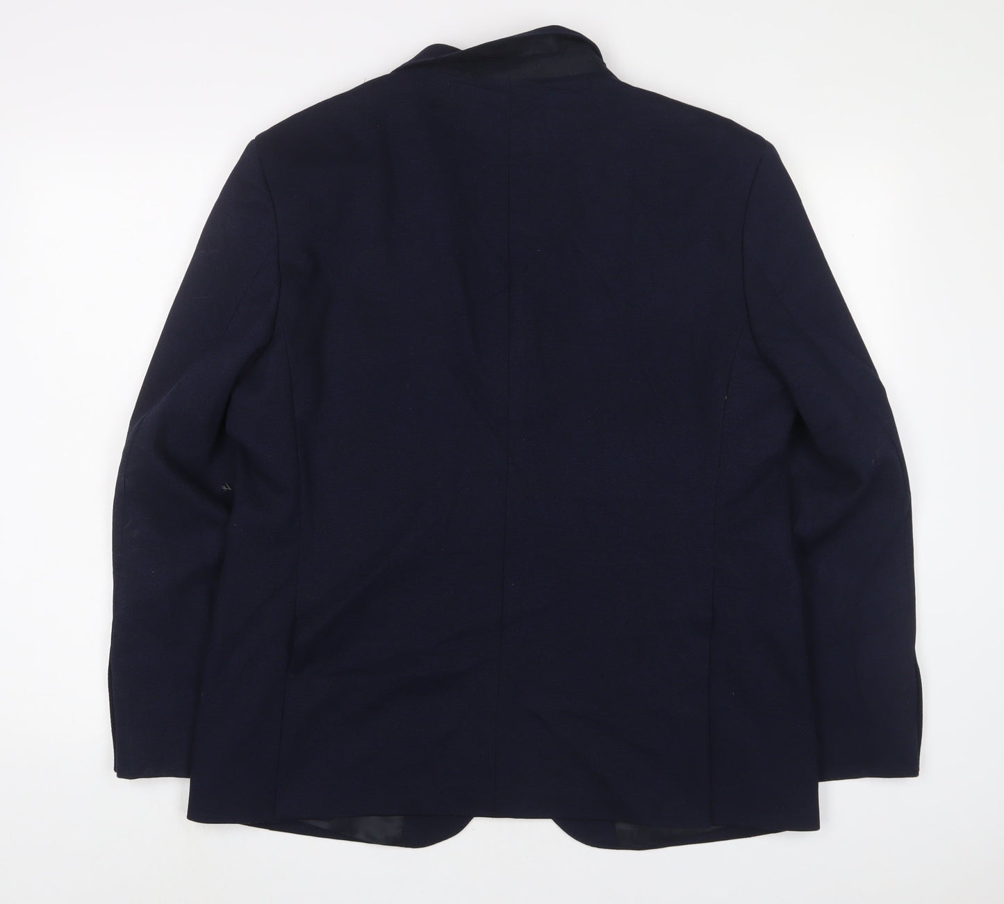 Marks and Spencer Mens Blue Polyamide Jacket Suit Jacket Size 42 Regular