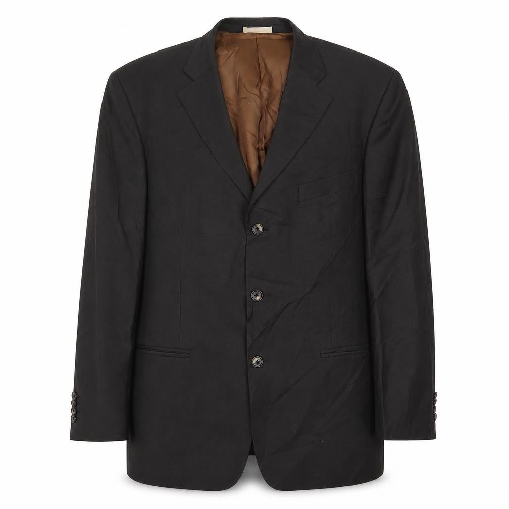 Greenwoods Mens Grey Wool Jacket Suit Jacket Size 42 Regular