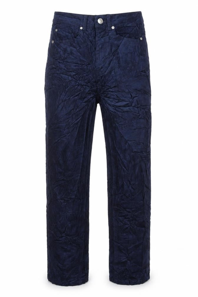 Marks & Spencer Womens Black Cotton Trousers Size 26 in L29 in Regular Zip