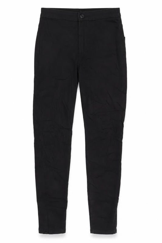 Marks & Spencer Womens Black Cotton Blend Skinny Jeans Size 6 L25.5 in Regular Zip
