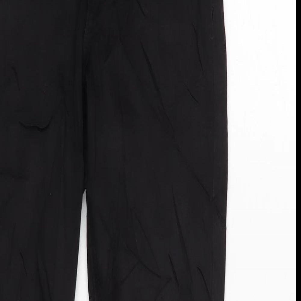 Marks and Spencer Womens Black Cotton Blend Skinny Jeans Size 6 L25.5 in Regular Zip