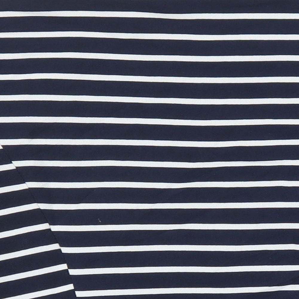 New Look Womens Blue Striped Jacket Size 10