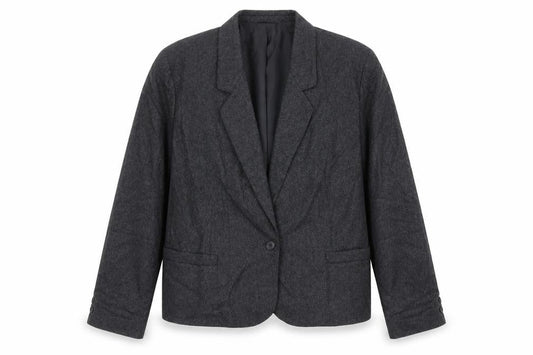 St Michael Womens Grey Jacket Blazer Size 18