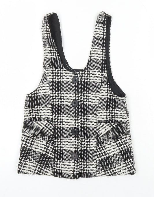 NEXT Girls Multicoloured Check Jacket Waistcoat Size 4 Years