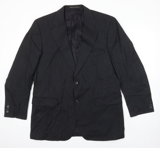 Marks and Spencer Mens Grey Wool Jacket Suit Jacket Size 42 Regular