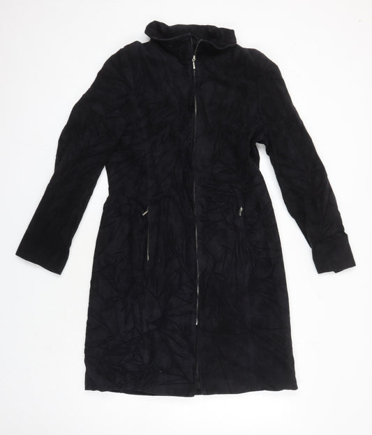 Dorothy Perkins Womens Black Overcoat Coat Size 12