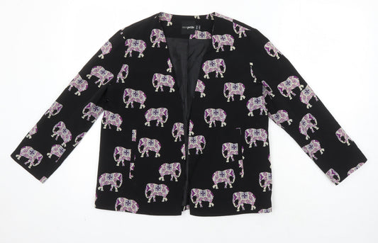 ASOS Womens Multicoloured Geometric Jacket Blazer Size 10 - Elephants