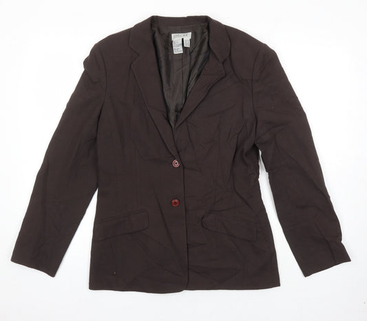 Episode Womens Brown Jacket Blazer Size 10