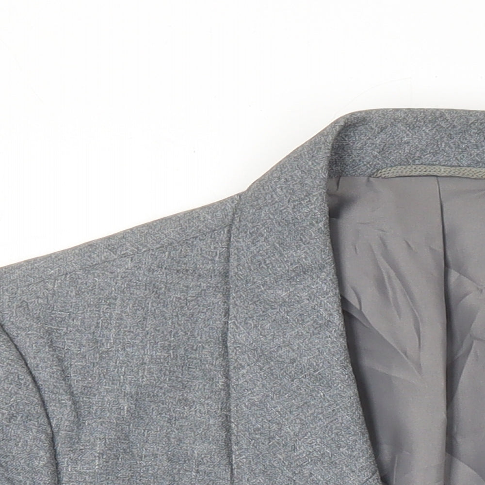 St Michael Womens Grey Jacket Blazer Size 14