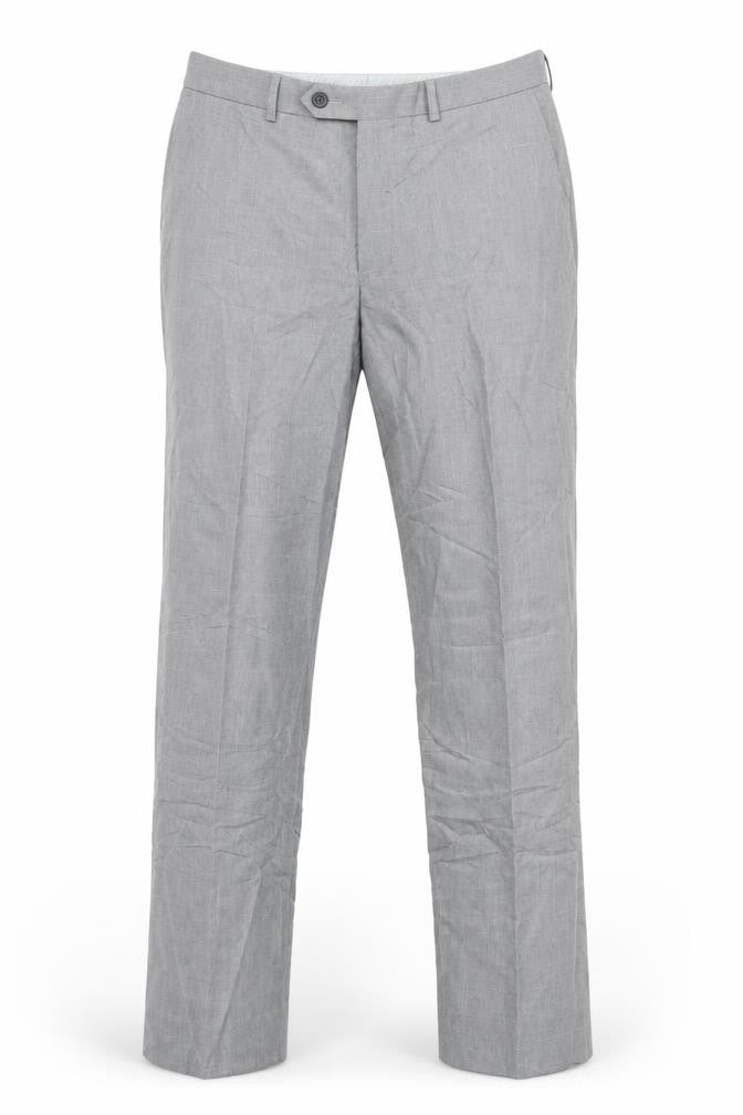 Marks & Spencer Mens Grey Polyester Trousers Size 34 in L27 in Regular