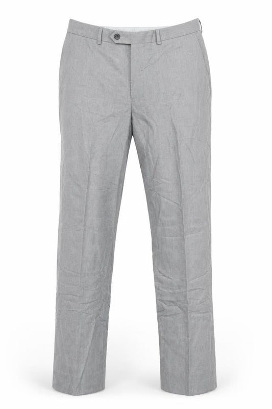 Marks & Spencer Mens Grey Polyester Trousers Size 34 in L27 in Regular