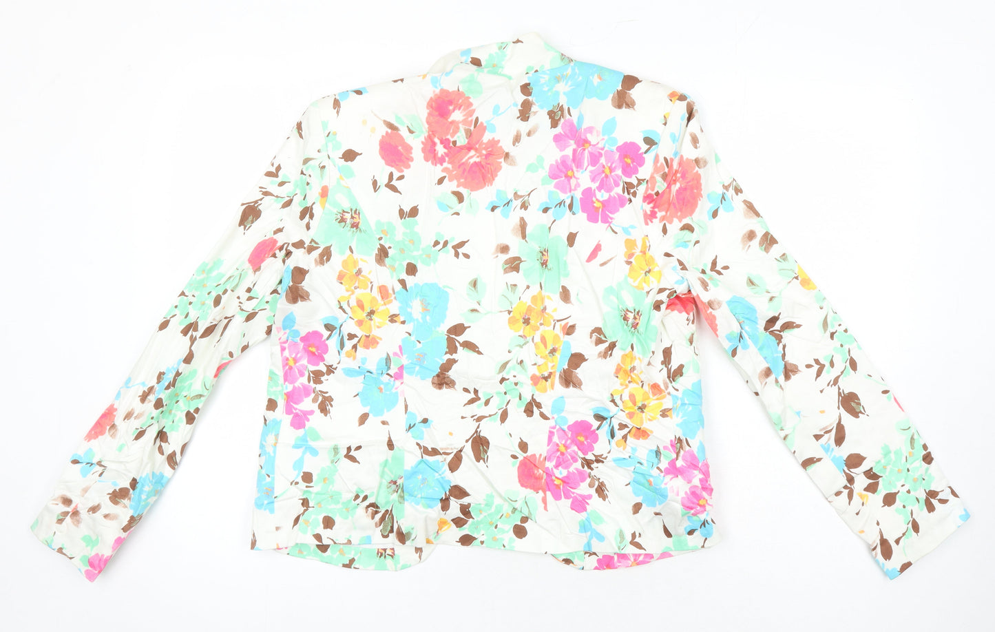 Pomodora Womens Multicoloured Floral Jacket Blazer Size 14