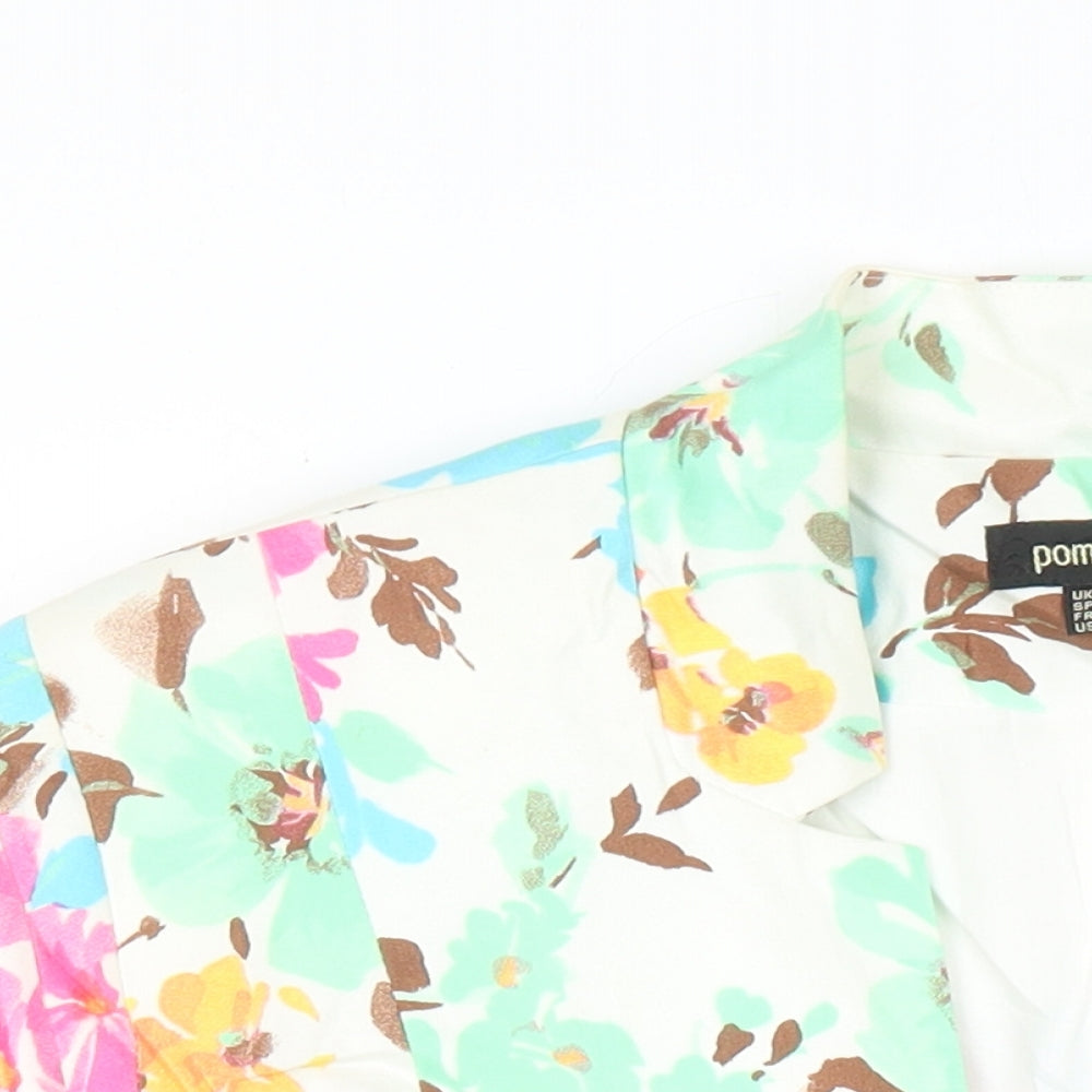 Pomodora Womens Multicoloured Floral Jacket Blazer Size 14