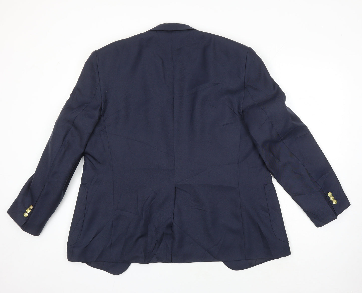 Chums Mens Blue Polyester Jacket Suit Jacket Size 40 Regular