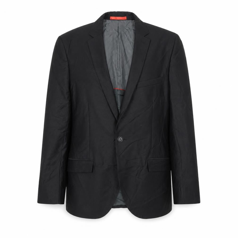 Ventuno 21 Mens Black Polyester Jacket Suit Jacket Size 38 Regular