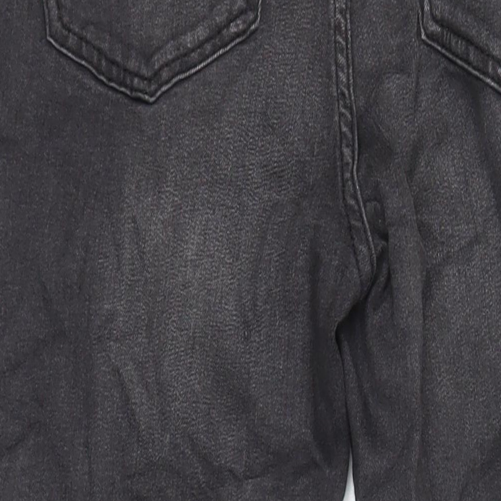 Marks & Spencer Womens Grey Cotton Skinny Jeans Size 8 L27 in Regular