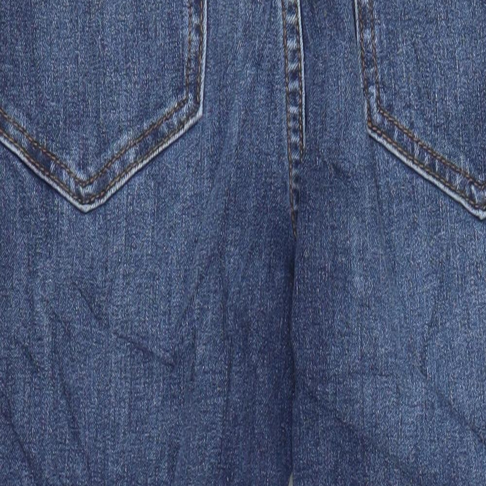 Marks & Spencer Womens Blue Cotton Skinny Jeans Size 10 L26 in Regular
