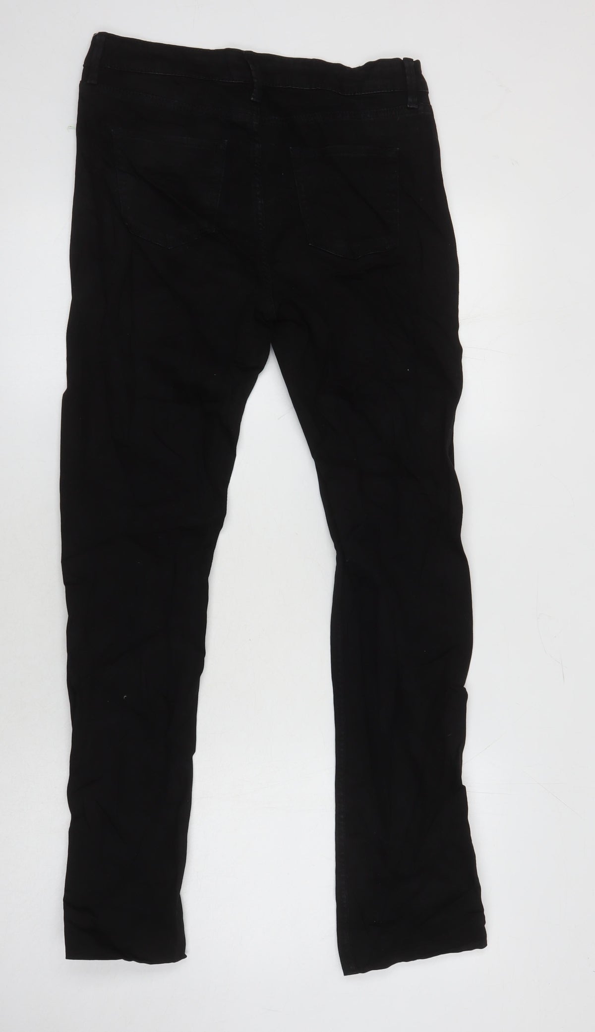 Marks & Spencer Womens Black Cotton Skinny Jeans Size 10 L28 in Regular
