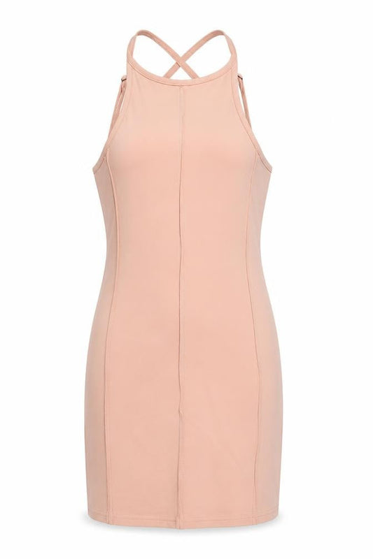 Public Desire Womens Pink Cotton Mini Size 14 Halter Pullover - Backless