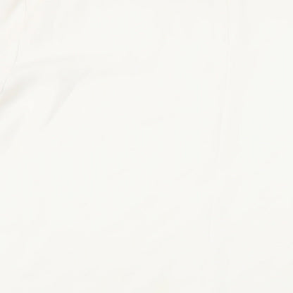 Zara Womens White Polyester Basic Blouse Size M Round Neck