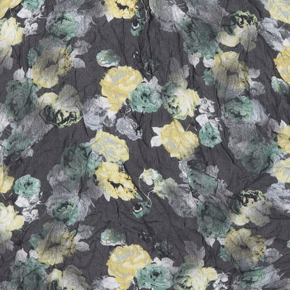 Next Womens Grey Floral Viscose Basic Button-Up Size 18 V-Neck