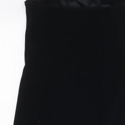 Next Womens Black Polyester Pencil Dress Size 8 Square Neck