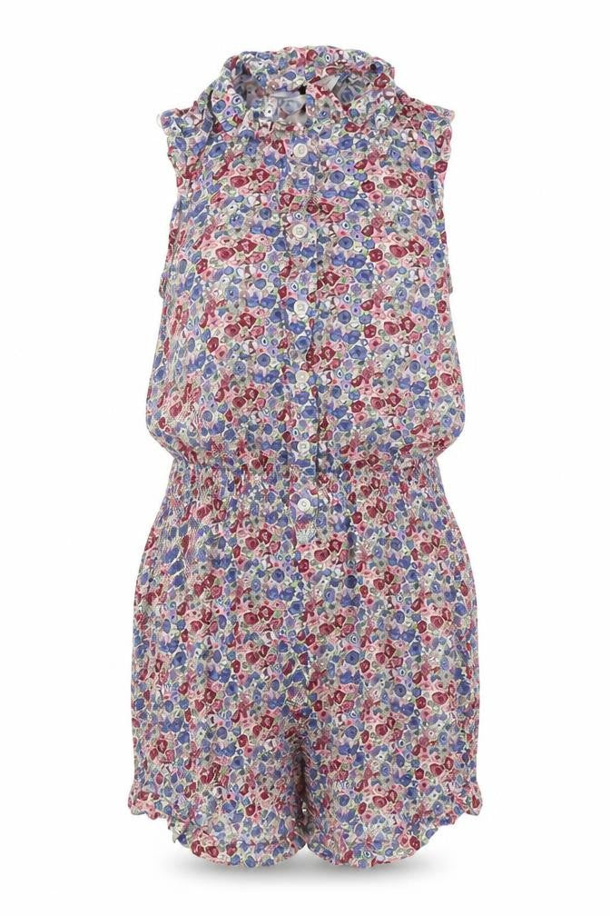 Divided by H&M Womens Multicoloured Flecked Viscose Playsuit One-Piece Size 6 Button - Open Back