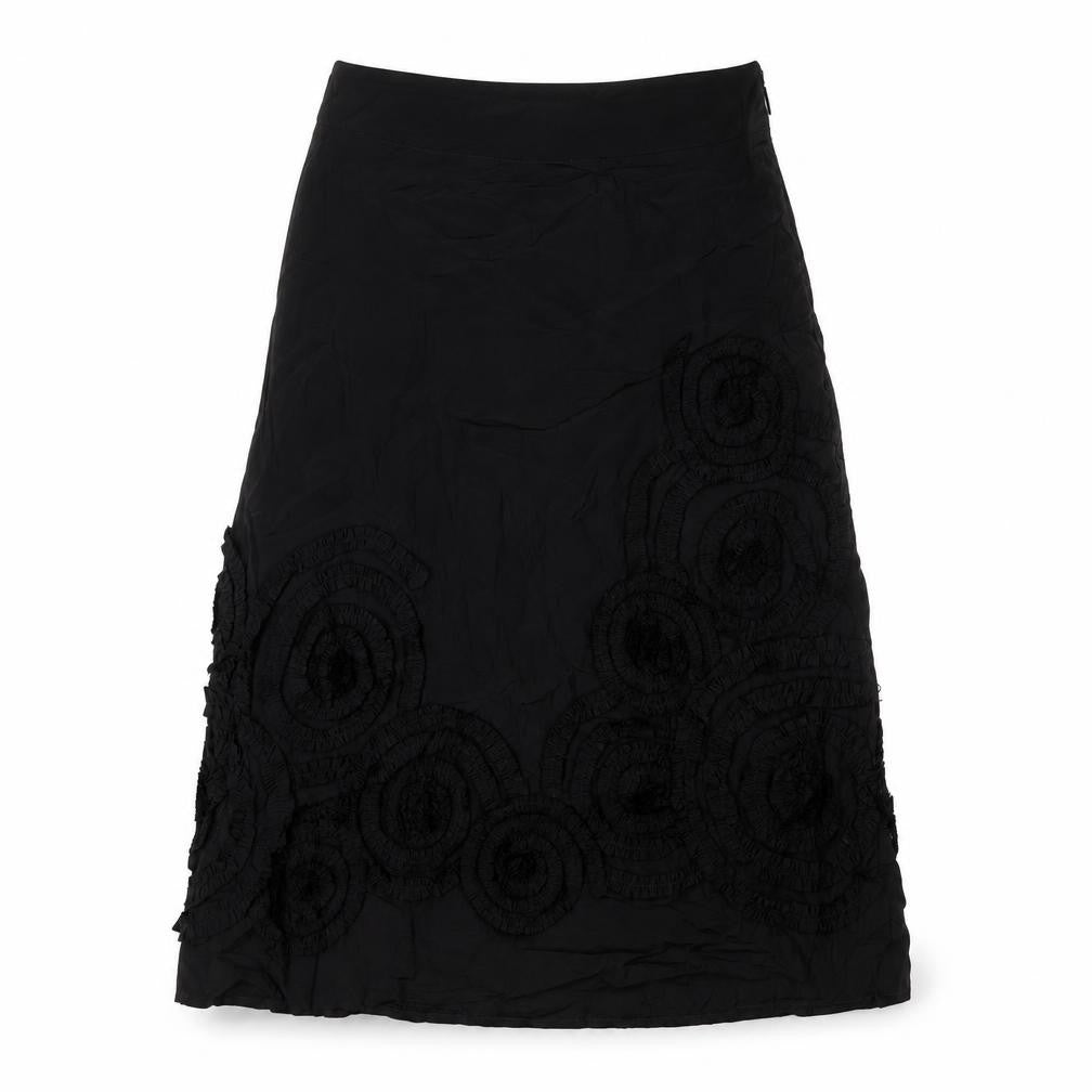 Principles Womens Black Viscose A-Line Skirt Size 10 Zip