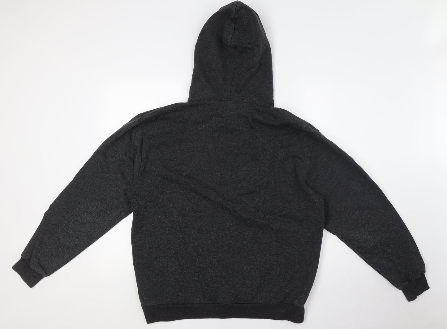 Divided by H&M Mens Black Cotton Pullover Hoodie Size L