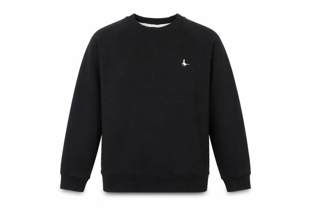 Jack Wills Womens Black Cotton Pullover Sweatshirt Size 6