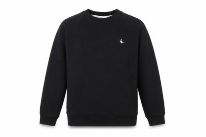 Jack Wills Womens Black Cotton Pullover Sweatshirt Size 6