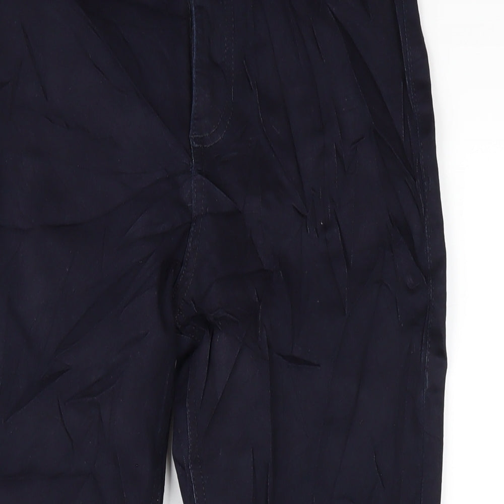 Marks and Spencer Womens Blue Cotton Skinny Jeans Size 10 L27 in Regular Zip