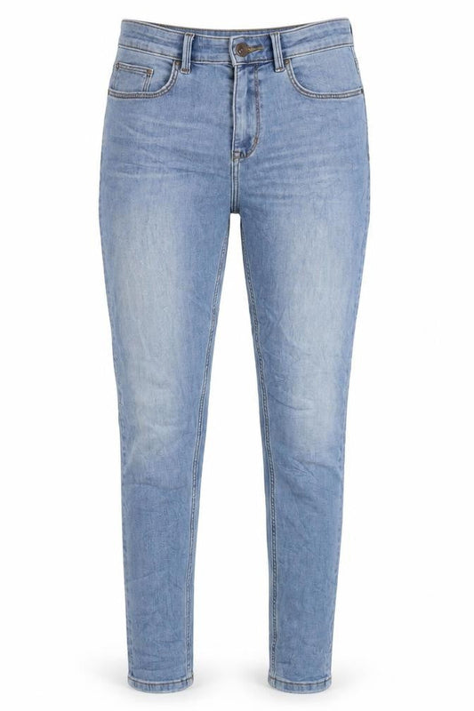 Marks & Spencer Womens Blue Cotton Skinny Jeans Size 12 L29 in Regular Zip