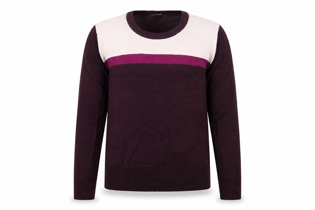 Gap Womens Purple Round Neck Cotton Pullover Jumper Size L