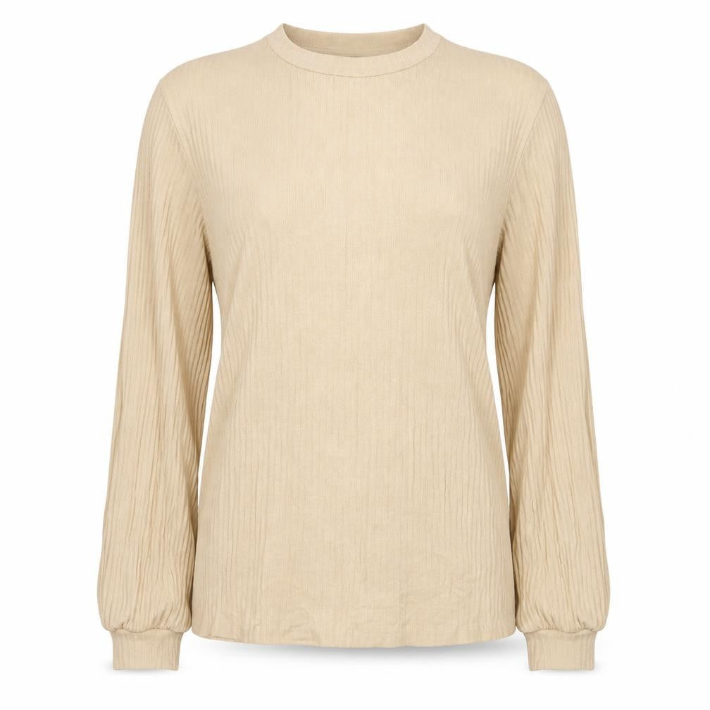 Sisters Womens Beige Round Neck Viscose Pullover Jumper Size L