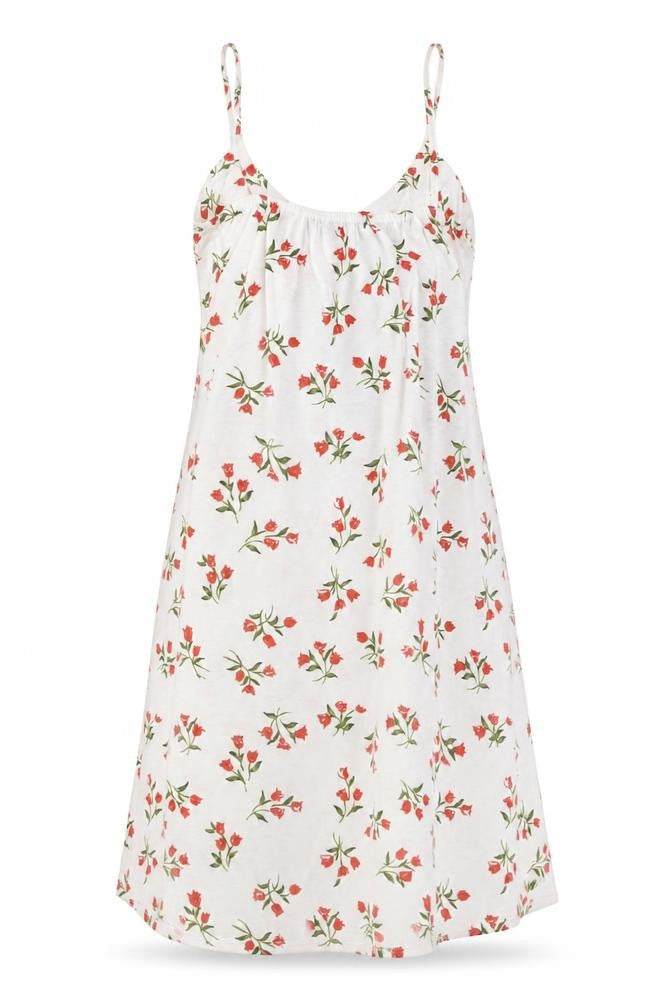 PRETTYLITTLETHING Womens White Floral Polyester Mini Size 8 Sweetheart Pullover