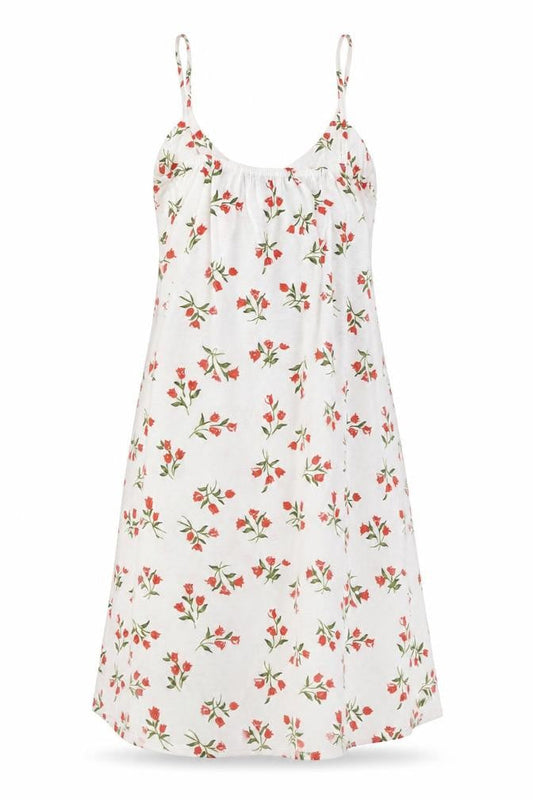 PRETTYLITTLETHING Womens White Floral Polyester Mini Size 8 Sweetheart Pullover