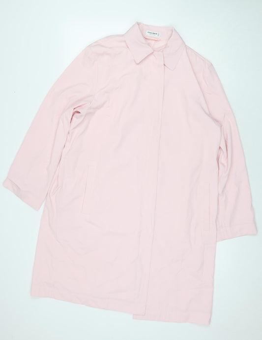 Hauber Womens Pink Jacket Size 14 Button