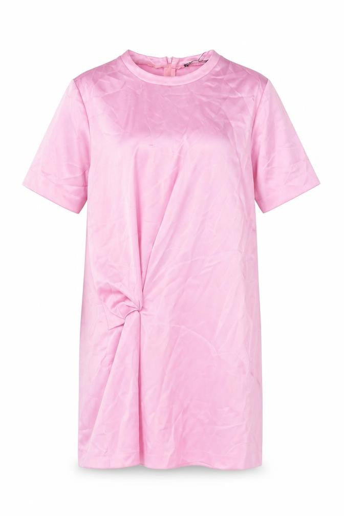 Zara Womens Pink Polyester Mini Size S Round Neck Zip