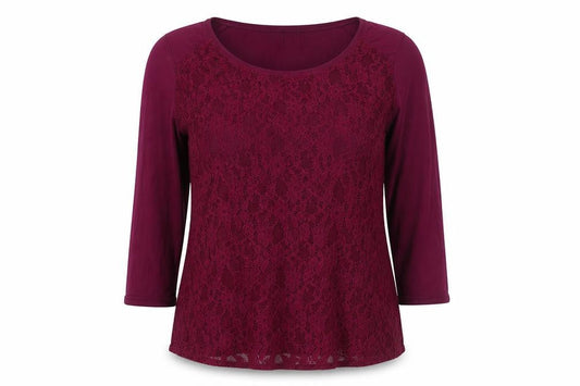 Marks and Spencer Womens Purple Viscose Basic Blouse Size 16 Round Neck