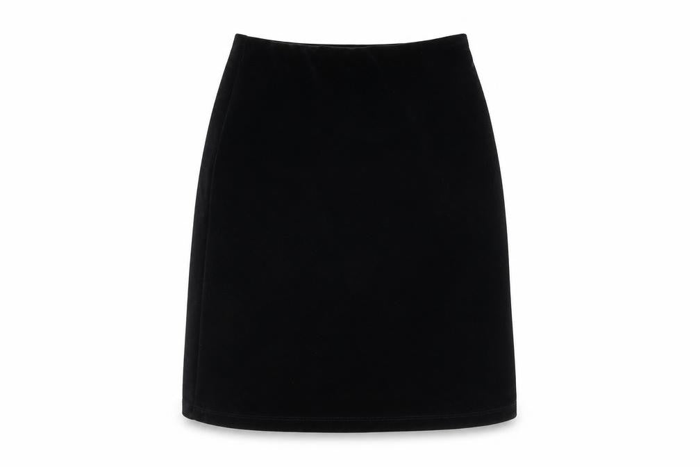 Marks & Spencer Womens Black Polyester A-Line Skirt Size 10